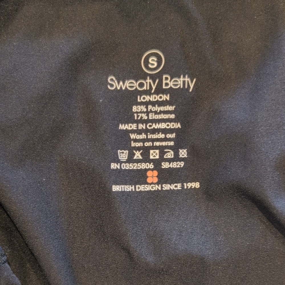 Sweaty Betty Black And Pink Foil Romper Activewear Size Small - Picture 10 of 10
